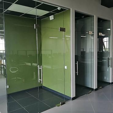 Перегородки на заказ: На заказ Цельностеклянная перегородка, Для офиса, Бронированное стекло, Бесплатный замер, Бесплатная доставка, Бесплатная установка — 16