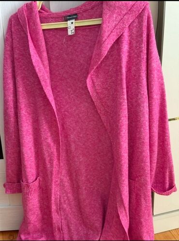 Paltolar: Məhsul: Qadın kardiqanı - Rəng: Parlaq çəhrayı (melanj effektli) -