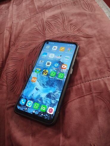 сони тел: Redmi, Redmi Note 9, Б/у, 4 ГБ, цвет - Голубой, 2 SIM