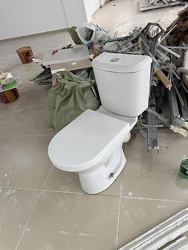 Напольный унитаз-компакт с бачком и крышкой - Тип: напольный