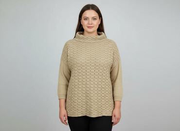 sweter w pandy: Светр жіночий, розмір XL