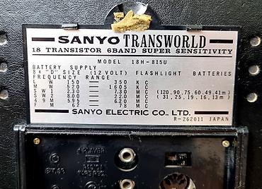 İncəsənət və kolleksiyalar: Radio Sanyo Transworld, 18H-815.
İşləir.FM yoxdu. Super vəziyətdə — 5