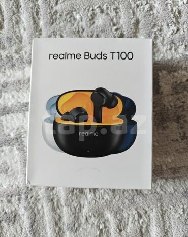 ucuz bluetooth qulaqlıq: Realme Buds T100 Demek olar yenidiler, zakaznan teze gelib Yoxlamaq