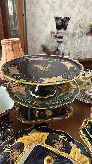 caydan caynik desti: Zərif süfrə üçün bədii porselen qab-qacaq dəsti - Material: yüksək — 1