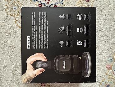 aux bluetooth: İşlənmiş Simsiz (Bluetooth) Qulaqcıqlar, Marshall, rəng - Qara — 3