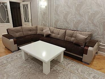 Divan və masa dəstləri: Künc divan dəsti – müasir və rahat - L‑şəkilli böyük künc divan — 2