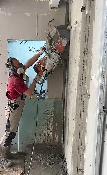 Beton işləri: Beton kesimi beton deşimi beton kesen beton deşen beton kəsimi armatur — 7