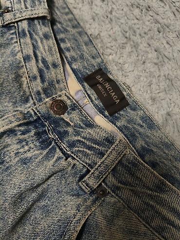 камуфляжная: Джинсы Balenciaga Unisex с камуфляжными вставками - Модель: широкие — 3