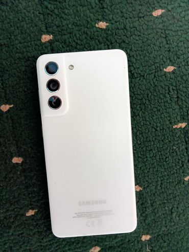 Samsung: Samsung Galaxy S21 5G, Колдонулган, 256 ГБ, түсү - Ак, 2 SIM