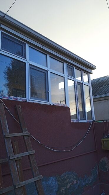 Plastik pəncərələr: Plastik qapi ve Penceteler kv 55 azn bawlayaraq 120 x 140 fortuckali — 12