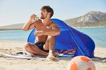 Oprema za kampovanje: Plažni šator/zaklon – UV zaštita 30, plava boja - Kompaktan — 1