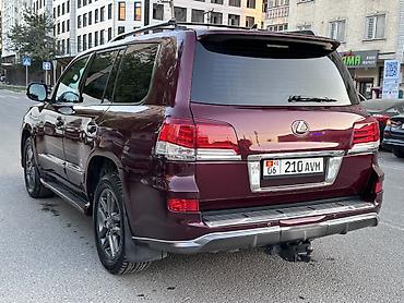 коричневый салон: Lexus LX: 2014 г., 5.7 л, Автомат, Бензин, Внедорожник — 3