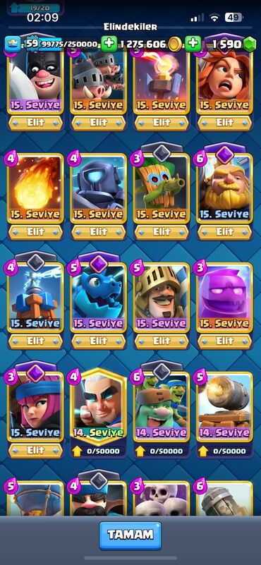 🎮 CLASH ROYALE HESABI SATILIR! 🔥 ✅ Yüksək səviyyəli hesab 🏆 Kupa