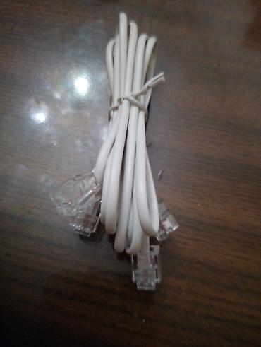 Telefon xətti kabeli – RJ11 konnektorlu. 2 ədəd. - Tip: RJ11 uc-lu