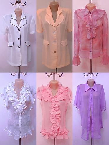 Блузки: Блузка, Вечерняя, Шифон, Однотонный, Прозрачная модель, С воланами, С жабо — 4