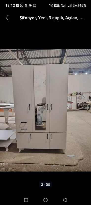 Dolablar: Yeni, 3 qapılı Düz dolab, Dolab-asılqan -da lalafo.az — 6 Dolablar: Yeni, 3 qapılı Düz dolab, Dolab-asılqan — 6