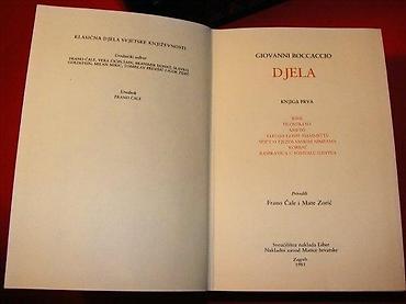 hot: Boccaccio - Djela (dve knjige) Giovanni Boccaccio Prva knjiga: Rime — 2