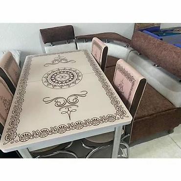 Masa və oturacaq dəstləri: Mətbəx üçün, Yeni, Açılan, 4 stul — 6