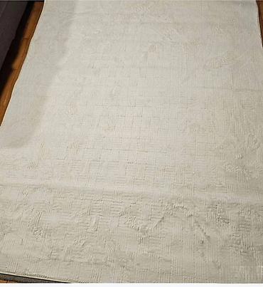 pillow: Tepih – krem boja, reljefni geometrijski dezen Tepih beli 200x160cm- — 4
