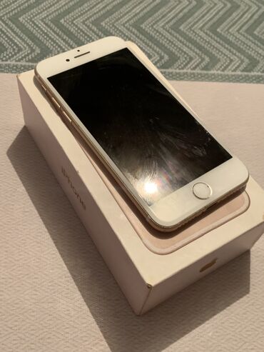сколько стоят телефоны в бишкеке: IPhone 7, Колдонулган, 128 ГБ, Алтын, Каптама, Куту, 100 %