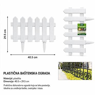 KMT plastična ograda 2904094 Dekorativna plastična baštenska ograda