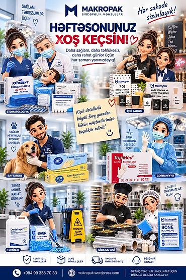 Digər kolleksiyalar: 🌟 Həftəsonunuz xoş keçsin! 💙 Bu həftə də MAKROPAK olaraq müxtəlif — 1