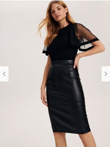 Skirts: XS (EU 34), Midi, color - Black