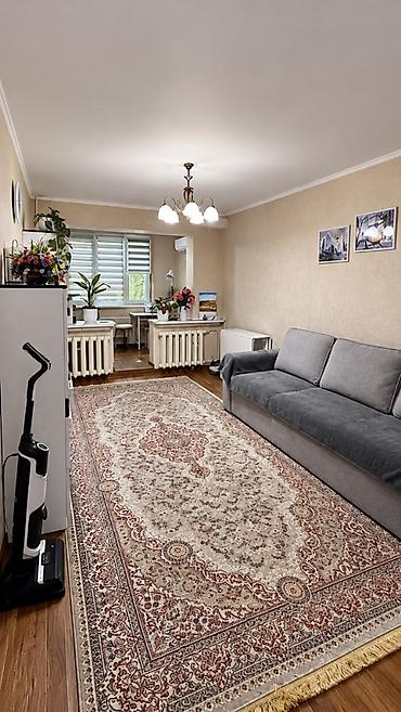 сдам квартира ош: 2 комнаты, 43 м², 5 мкр 104 серия, 1 этаж, Евроремонт — 2