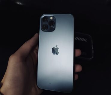 Apple iPhone: IPhone 12 Pro, 128 GB, Pacific Blue, Zəmanət, Face ID, Sənədlərlə