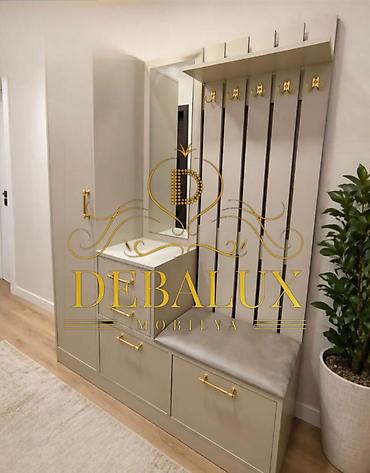 Yeni, 3 qapılı, Güzgülü, Rəngli, Açılan, Düz dolab