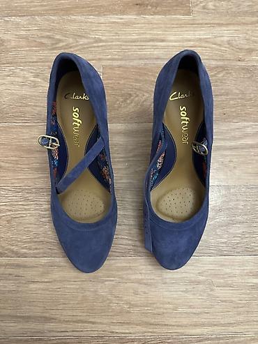 Туфли: Туфли, 39.5, Clarks, Новый, цвет - Синий, Самовывоз — 3
