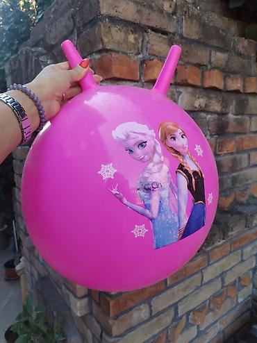 paar cipele: Frozen lopta za skakanje - Velika roze hop-lopta sa motivima iz — 1