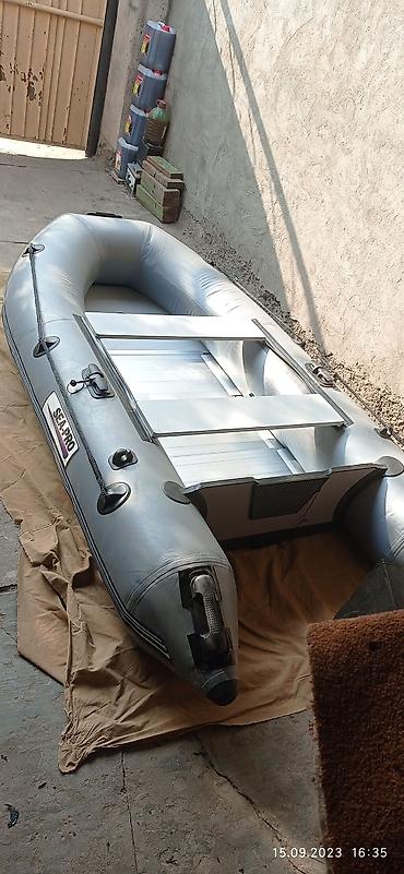 Спорт жана хобби: Надувная лодка SEA-PRO (ПВХ) с жёстким настилом - Корпус из прочного — 2