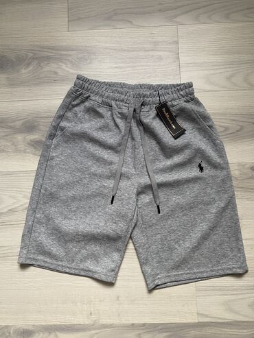 белые шорты с завышенной талией: Мужские шорты, M (EU 38), Polo Ralph Lauren, Новый, цвет - Серый, Самовывоз, Платная доставка