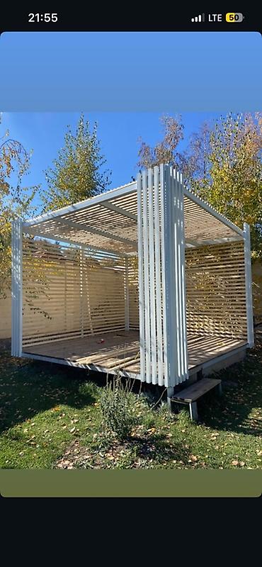 Перголы: Пергола, Металл, Отдельностоящая, Встроенная подсветка, Установка — 2