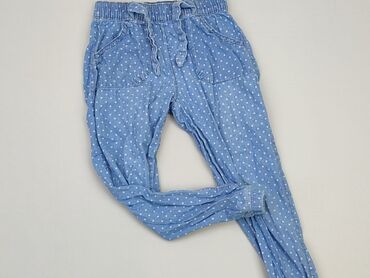 spodnie wysoki stan jeansy: Spodnie jeansowe, Little kids, 4-5 lat, 104/110, stan - Dobry