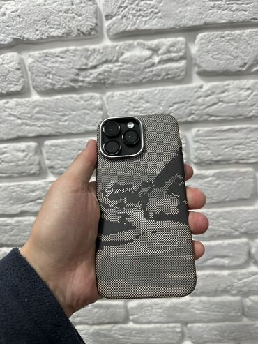 Apple iPhone: IPhone 15 Pro Max, Б/у, 256 ГБ, Черный, Чехол, 92 % — 1