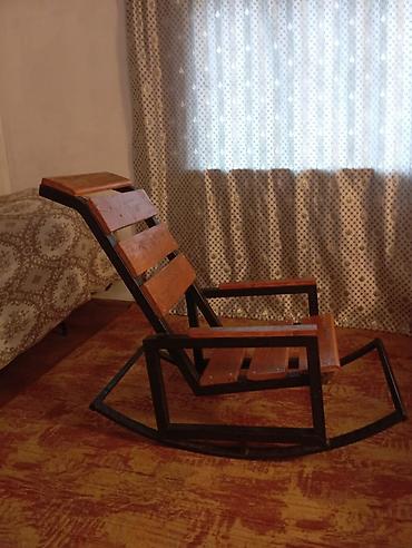 Кресла-качалки: Кресла-качалка, Б/у, Самовывоз, цвет - Коричневый — 5