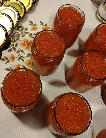 salmon baligi qiyməti: Məhsul: Qırmızı kürü (balıq kürüsü) Təsvir: - Şüşə bankalarda və — 2