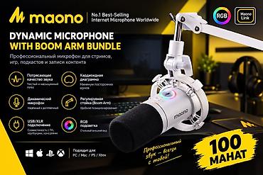 Maono Dynamic Microphone with Boom Arm Bundle - Peşəkar səviyyəli