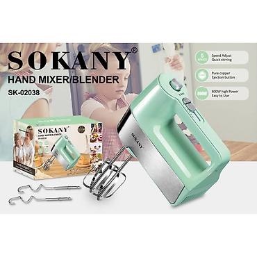 şəkli: №: 9870 Məhsulun adı: Əl mikseri Sokany SK-02038 Brend: Sokany — 1