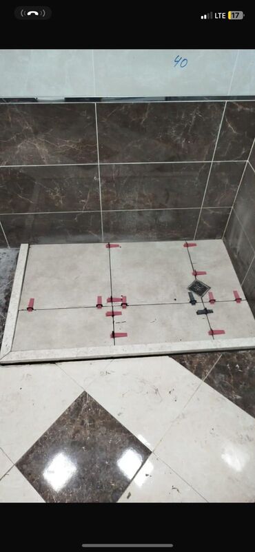 Duş poddonları: Duş gövdəsi/qabının hazırlanması – keramika və mərmər plitələrdən — 23