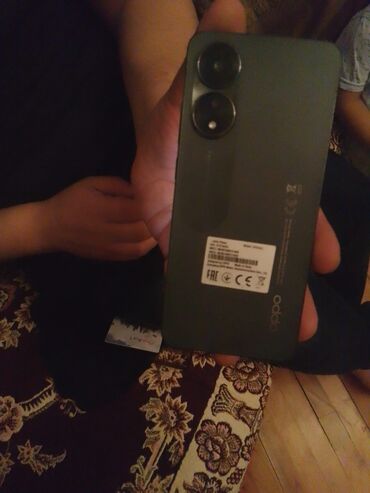 telefon uzlukleri: Oppo A78, rəng - Qara, Sensor, Barmaq izi