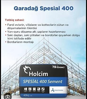 səməni qabı: Holcim Sement, M-300, C-klass, Pulsuz çatdırılma — 2