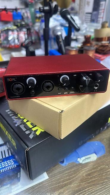 dj controller az: BORL Scarlett X2 USB Audio İnterfeys + Professional Mixer Məhsul — 4