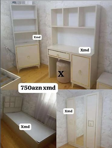 Uşaq/yeniyetmə otağı üçün mebel dəsti Dəst tərkibi: - 3 qapılı dolab