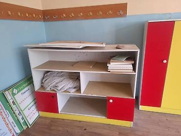 Комплект парт и стульев: Комплект парты и стула, Б/у — 19