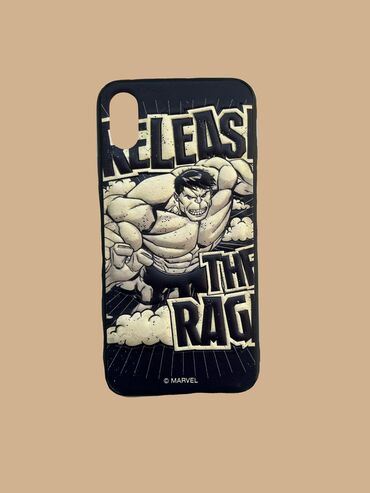 iphone 4 s: IPhone X üçün Marvel Hulk rəsmi ilə kabura