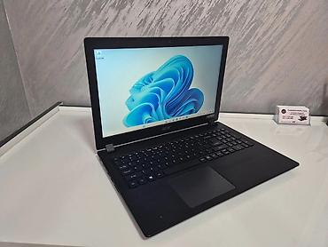 second hand laptop near me: Acer laptop – 15.6" ekran, crno kućište sa teksturom četkanog — 2