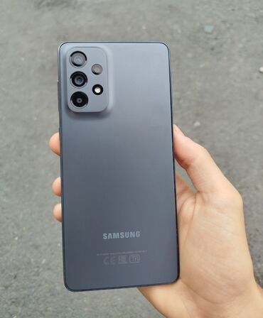telefon qabları: Samsung Galaxy A73 5G, rəng - Boz, Sensor
